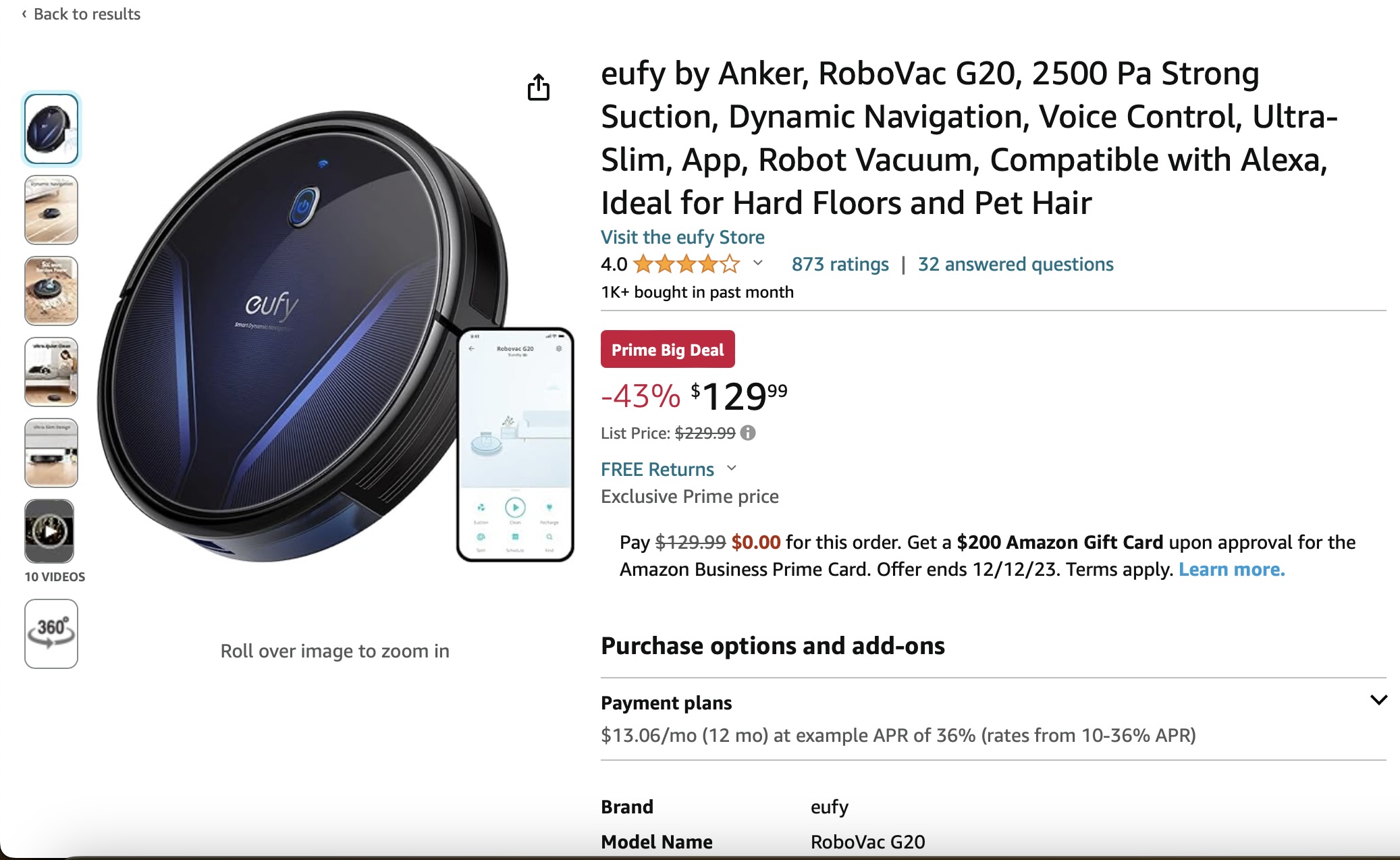 Amazon steal dog robot vacuum clean eufy